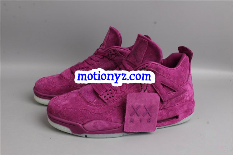 Authentic Air Jordan 4 Kaws Purple Drapes